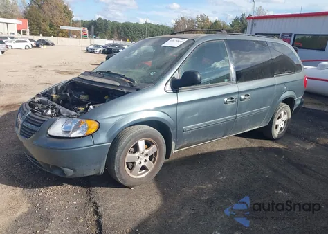 2005 Dodge Grand Caravan Sxt из США, поврежденный, VIN 2D4GP44L55R364341